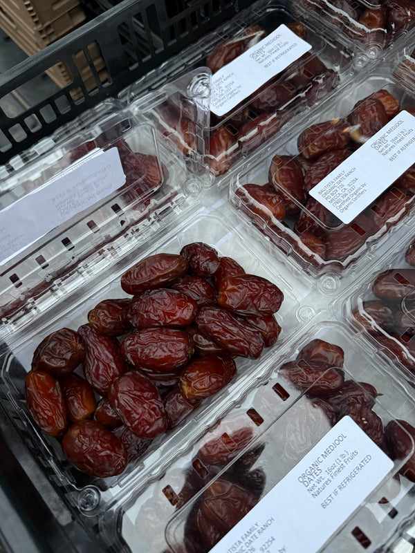 Organic Pitted Medjool Dates from Bautista Family Farms 1 pound