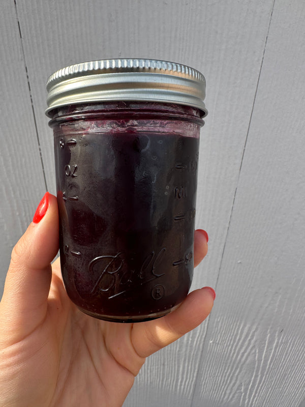 Organic Blueberry Rhubarb Jam by Crafted Kitchen