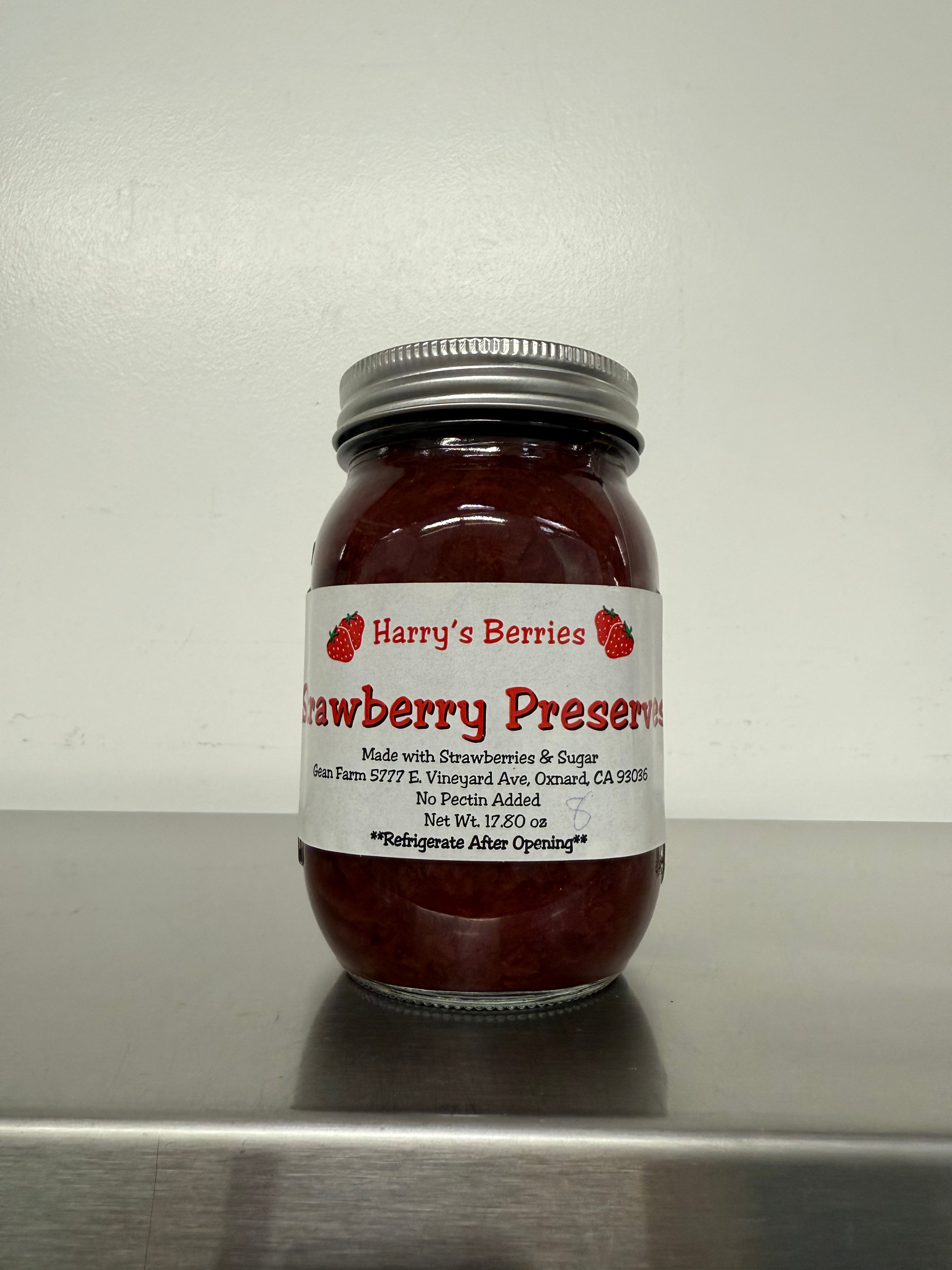Strawberry Preserve from Harry's Berries half pint 8.9oz | Avocado