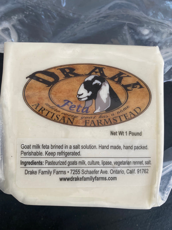 Feta Goat Cheese from Drake Family Farms - 1lb