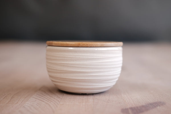 Dune Porcelain Salt Cellar by Fhar Studio