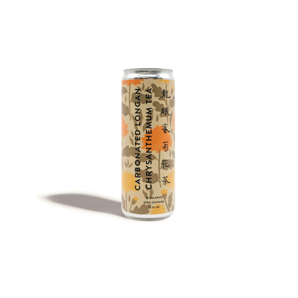 Canned Steep LA Teas - Oolong Cream Soda, Carbonated Black Tea and Longan Chrysanthemum 12oz