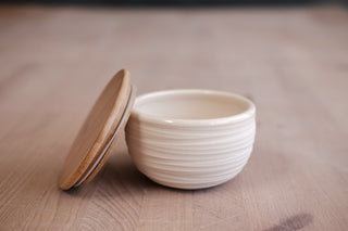 Dune Porcelain Salt Cellar by Fhar Studio