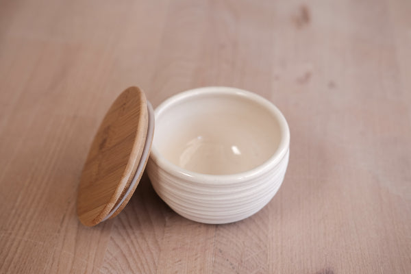 Dune Porcelain Salt Cellar by Fhar Studio
