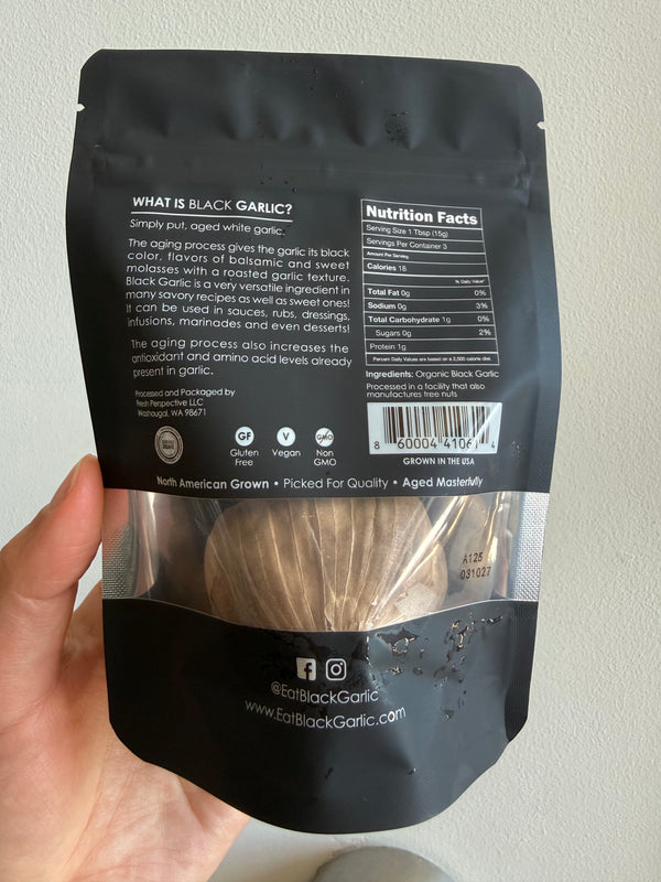Organic non-GMO Black Garlic from Fresh Perspective 1.8oz