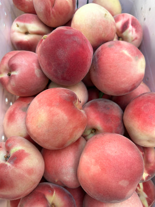 Organic Snow White Peaches from Murray Family Farms  2lbs