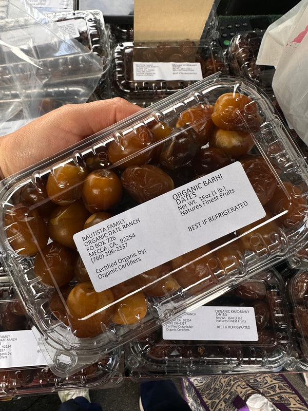 Barhi Dates from Bautista - certified organic - 1lb