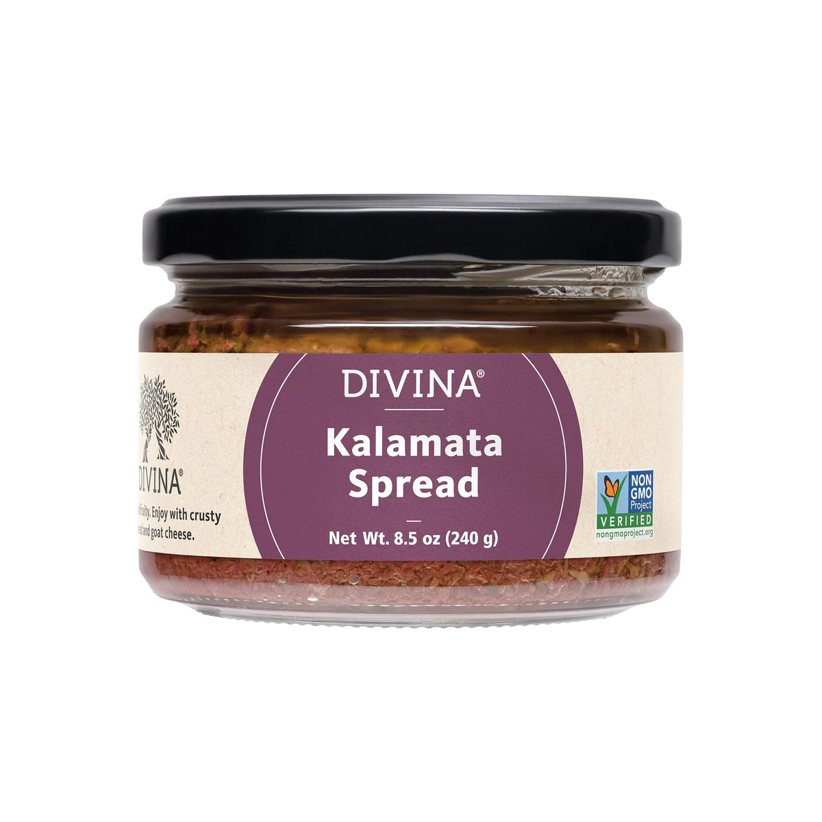 Kalamata Olive Spread Tapenade from Divina 8.4oz | Avocado Toast