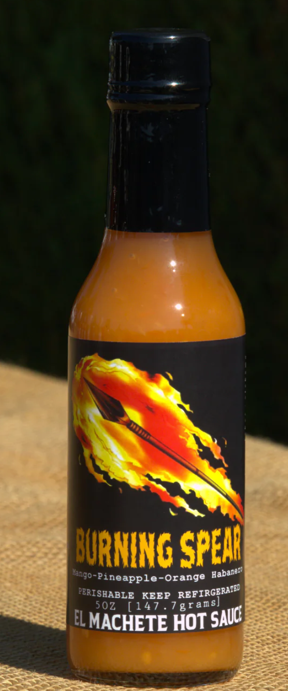 Burning Spear Hot Sauce 5oz from El Machete