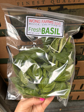 Fresh Basil from Wong Farms - half pound