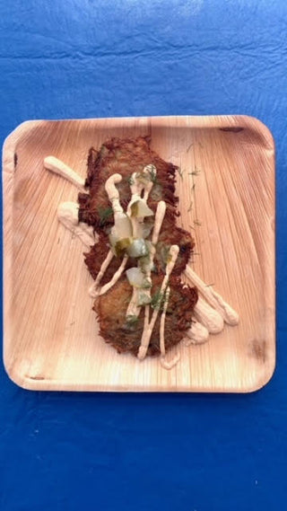 Scallion Vegan Latkes and Dill Pickle Latkes from Mort & Betty's - 1 dozen PRE ORDER for 12/12